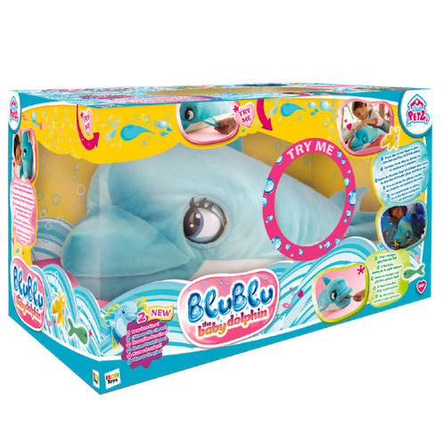 IMC Toys interaktivna plišana igračka BluBlu beba delfin - dodatni pogled