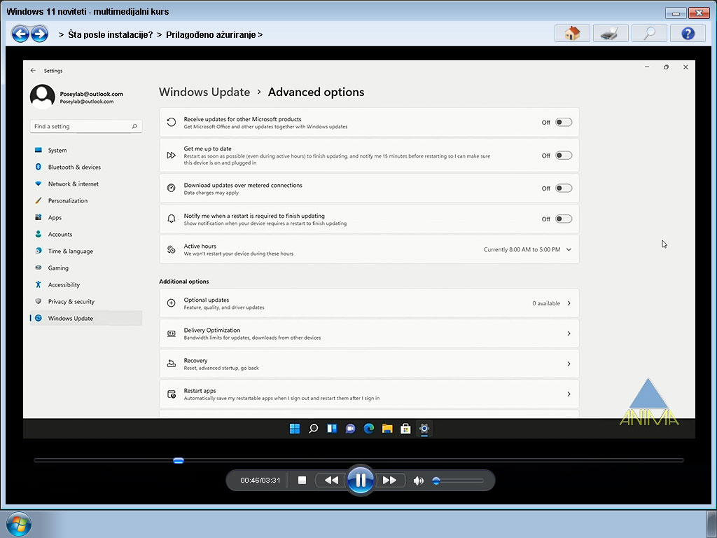 Windows 11 noviteti - Multimedijalni kurs - dodatni pogled