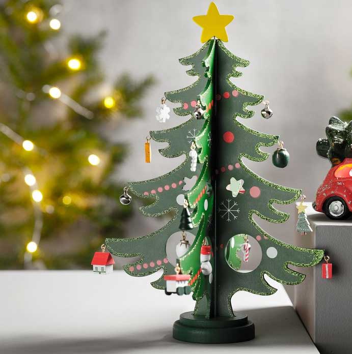 Novogodišnja jelka sa ukrasima 29cm Starlight - dodatni pogled