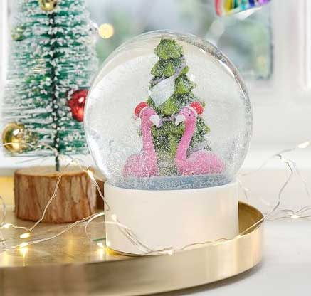 Novogodišnji ukras Snežna kugla Dorrin 12cm - dodatni pogled