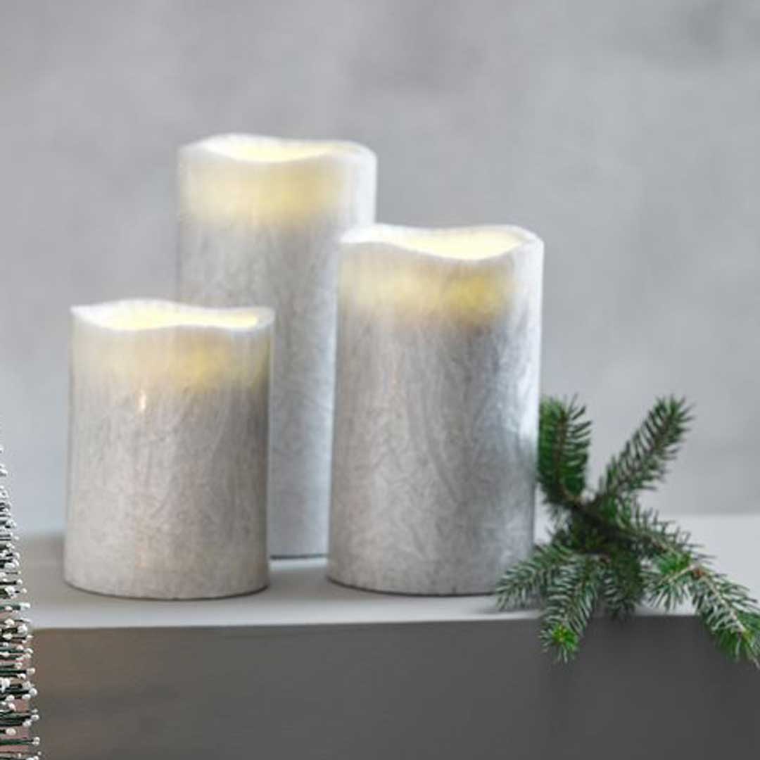 Tri LED sveće na baterije - dodatni pogled