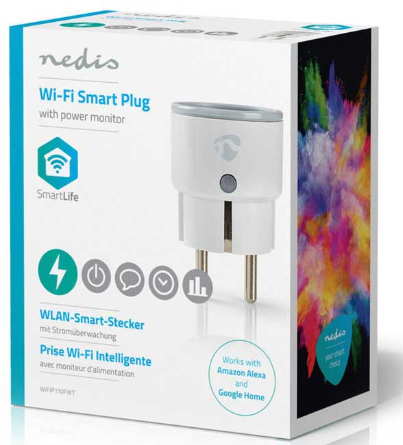 Smart Wi-Fi Utičnica sa kontrolom preko aplikacije Nedis WIFIP110FWT - dodatni pogled