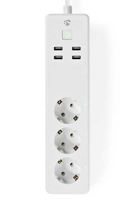 Smart Wi-Fi Produžni kabl 3680W 16A Nedis WIFIP310FWT - dodatni pogled