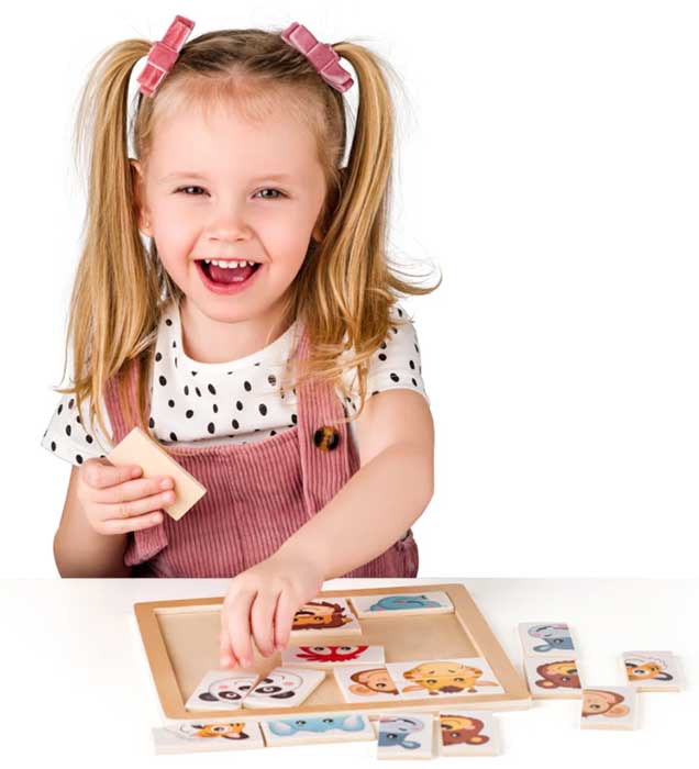 WOODY Moj prvi drveni puzzle Divlje životinje 90316 - dodatni pogled