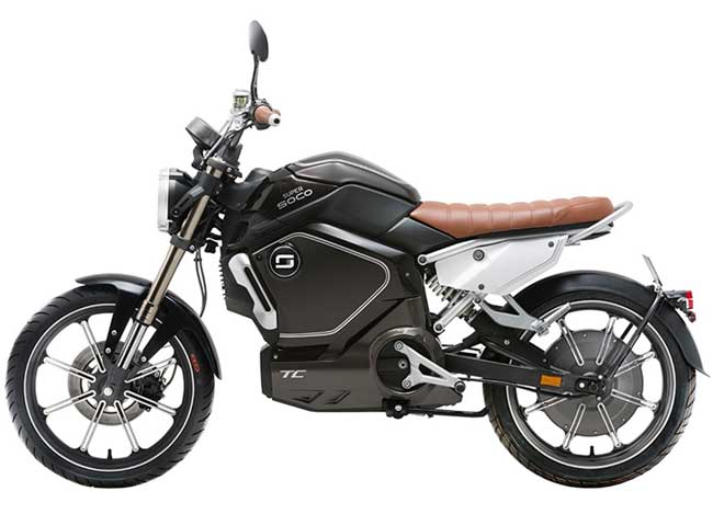 Električni Motocikl - Skuter Super Soco TC Green - dodatni pogled