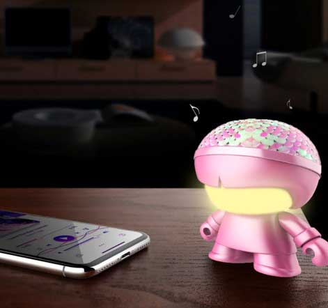 Bluetooth zvučnik Xoopar Mini Xboy Pink Limited Edition - dodatni pogled