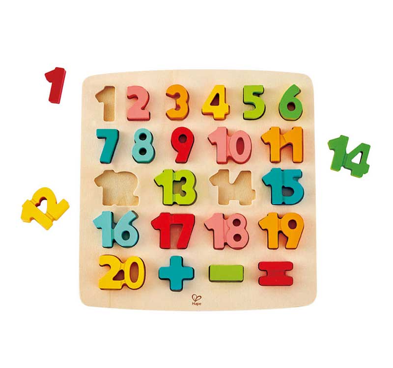 Drvena igračka Matematička slagalica Brojevi 1-20 - dodatni pogled