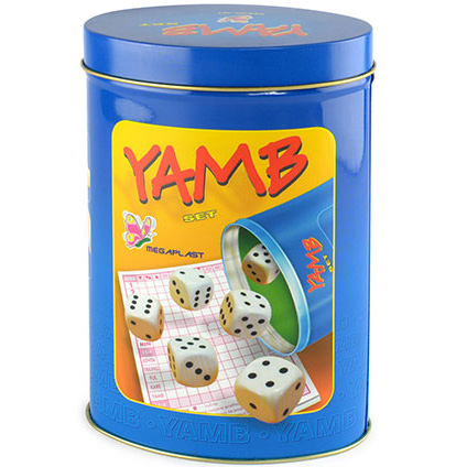 Društvena igra Yamb u limenci - dodatni pogled