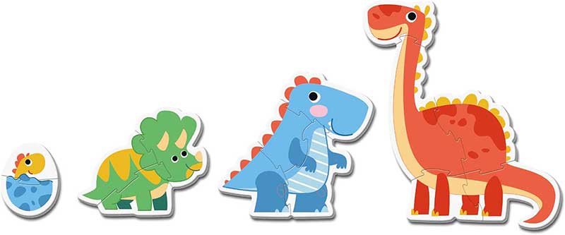 Moje prve puzzle slagalice 4u1 Dinosaurusi Clementoni 20834 - dodatni pogled