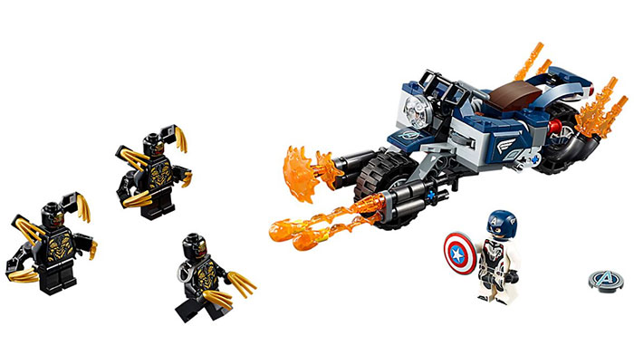 LEGO® Kocke Super Heroji - Avengers - Kapetan Amerika i motor 76123 - dodatni pogled