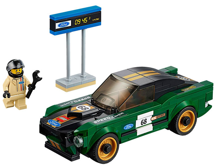 LEGO® Kocke Speed Champions - 1968 Ford Mustang Fastback 75884 - dodatni pogled
