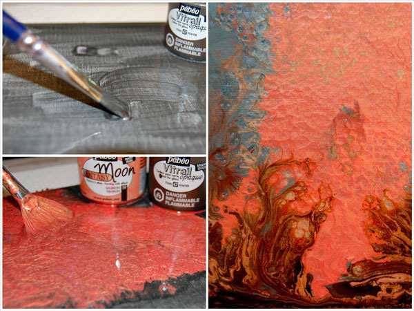 PEBEO Fantasy Moon Hammered Effect - Rosewood 23 - Boja sa efektom PALISANDAR 45ml 664340 - dodatni pogled