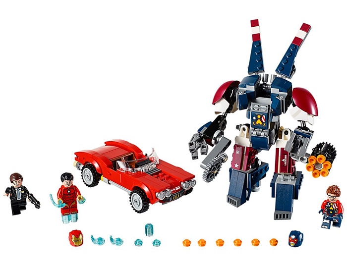 LEGO® Kocke Super Heroji - Avengers - Iron Man protiv Detroit Steela 76077 - dodatni pogled