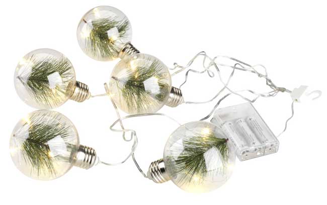 Novogodišnje lampice na baterije 110 cm 5 LED - dodatni pogled