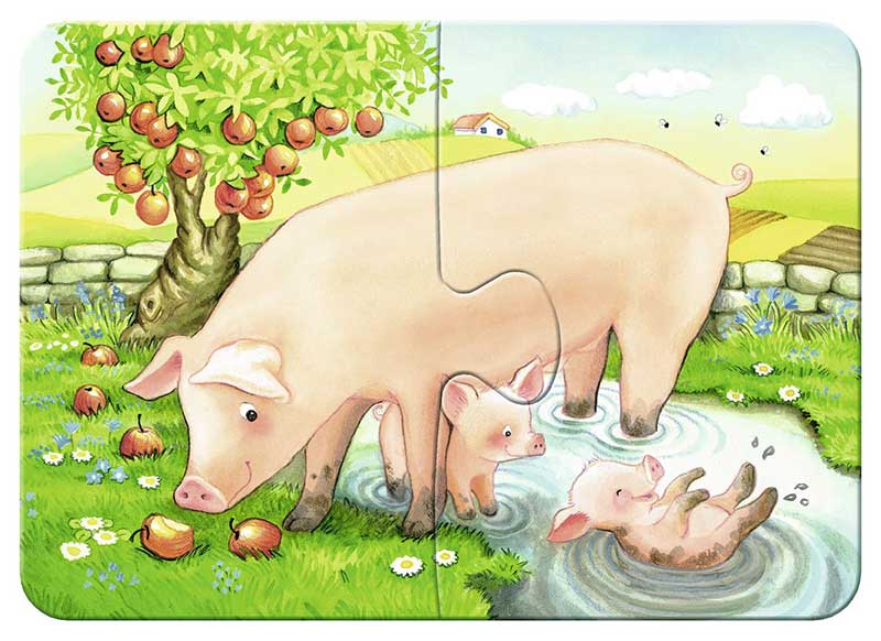 Ravensburger Moj prvi puzzle 4u1 - Domaće životinje 07077 - dodatni pogled