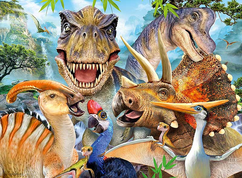 Ravensburger Puzzle 300 delova - Selfi dinosaurusa 13246 - dodatni pogled