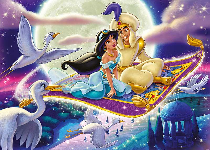 Ravensburger Puzzle 1000 delova - Dizni za kolekcionare - Aladin - dodatni pogled
