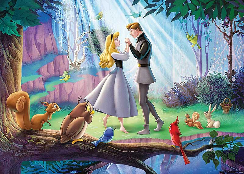 Ravensburger Puzzle 1000 delova - Dizni za kolekcionare - Uspavana lepotica - dodatni pogled