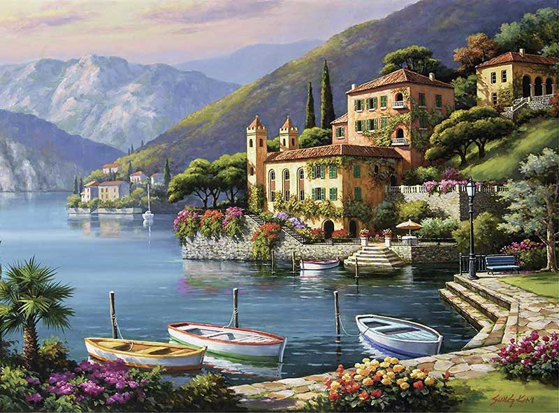 Ravensburger Puzzle 500 delova - Pogled na Vilu Bella Vista, Italija 14797 - dodatni pogled