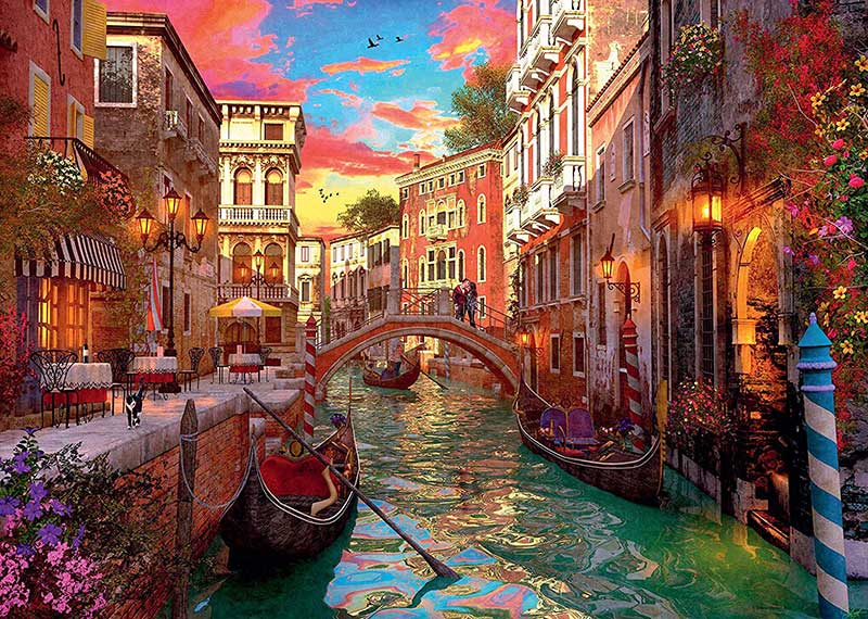 Ravensburger Puzzle 1000 delova - Romantična Venecija - dodatni pogled