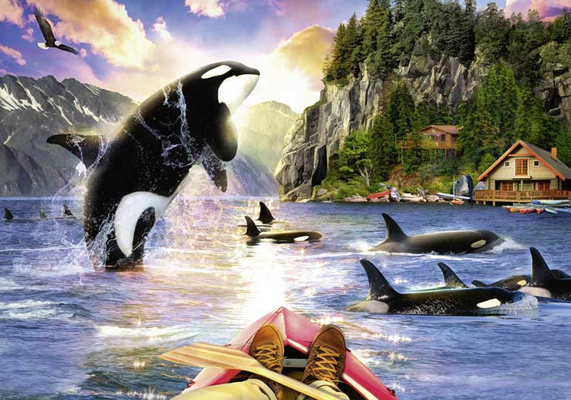 Ravensburger Puzzle 1000 delova - Orke u zalivu 15270 - dodatni pogled