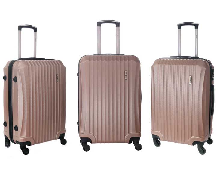 Set ABS kofera Enova Sevilla Champagne 55cm-65cm-75cm 514240 - dodatni pogled