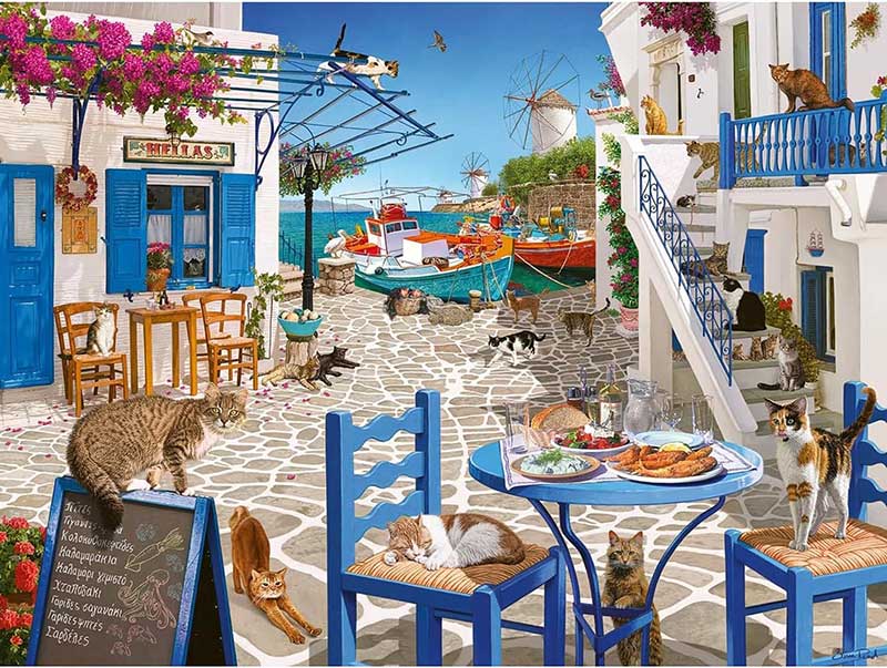 Puzzle slagalica 1500 delova Mačke Mikonosa Ravensburger 12001450 - dodatni pogled