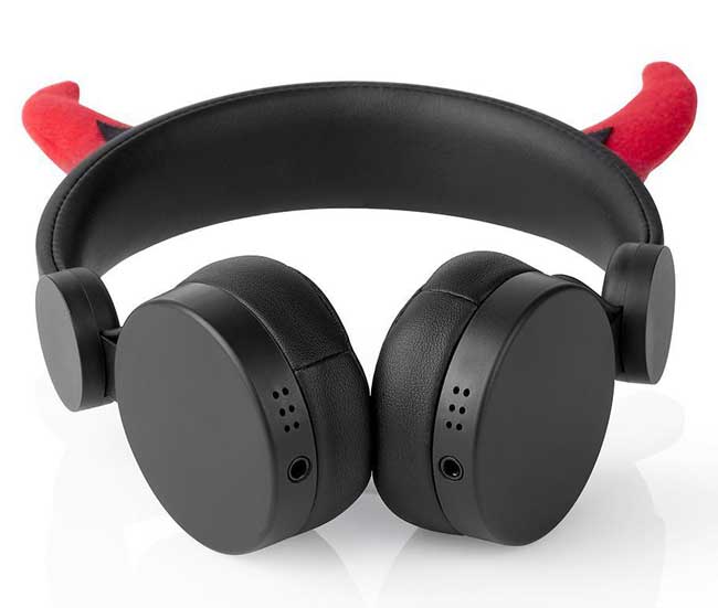 Nedis Animaticks slušalice Danny Devil sa odvojivim kablom i dodacima HPWD4000BK - dodatni pogled