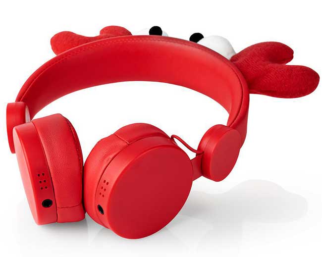 Nedis Animaticks slušalice Chrissy Crab sa odvojivim kablom i dodacima HPWD4000RD - dodatni pogled