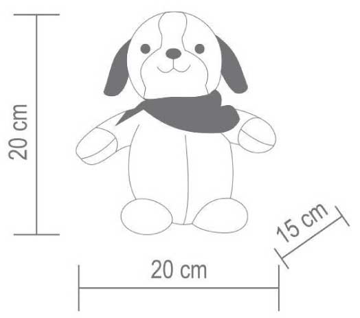 Plišani pas koji oponaša zvuke iz okoline KDD22 - dodatni pogled