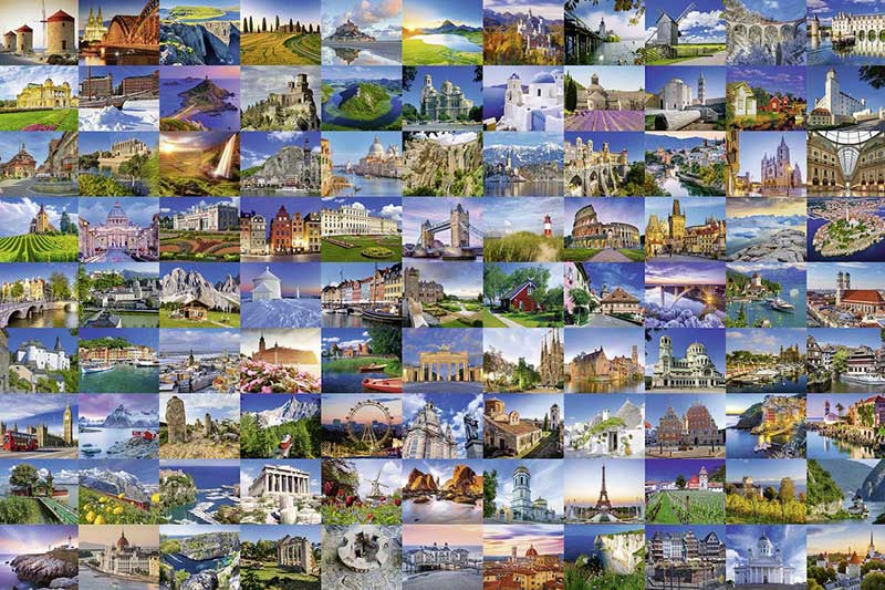 Ravensburger Slagalica 3000 delova - 99 najlepših mesta Evrope 17080 - dodatni pogled
