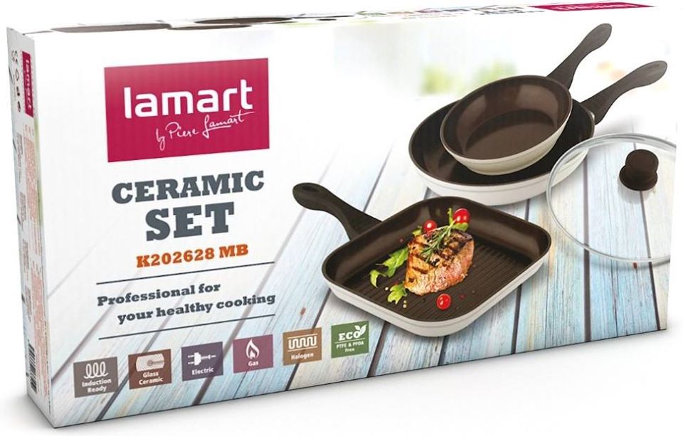 LAMART Keramički set za kuvanje 3u1 K202628MB - dodatni pogled