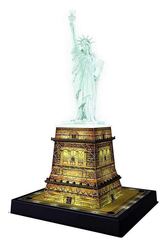 Ravensburger 3D Puzle - Statua slobode sa osvetljenjem 12596 - dodatni pogled