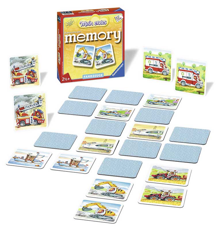 Društvena igra Moja prva memorija - Vozila - Ravensburger 21437 - dodatni pogled