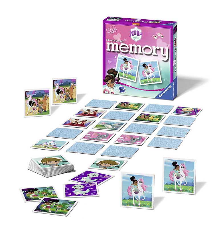 Društvena igra Memorija - Nella the Princess Knight - Ravensburger 21448 - dodatni pogled