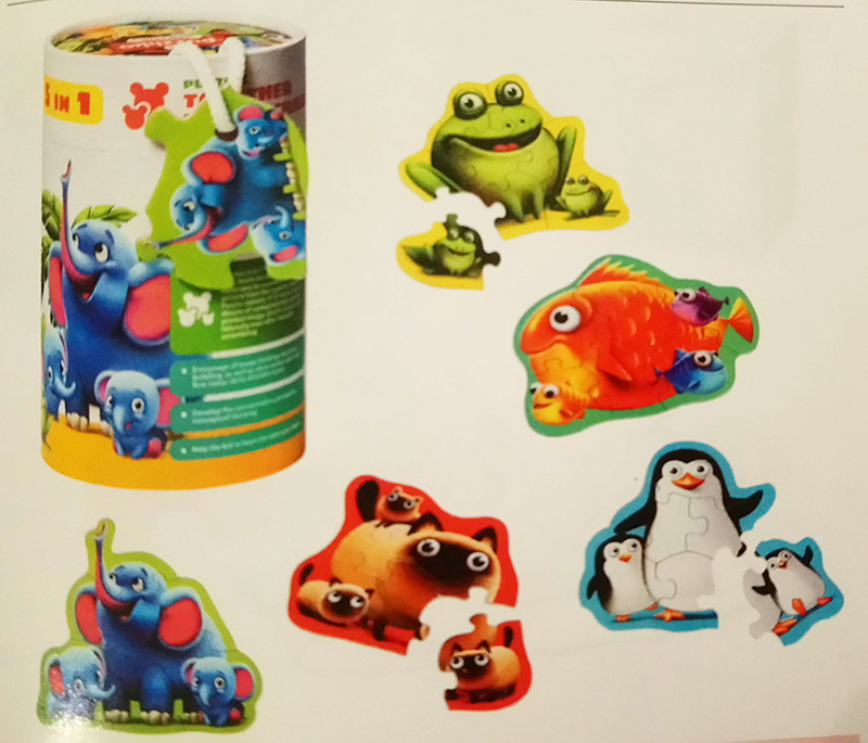 PUZZLIKA Slagalica 5 u 1 ŽIVOTINJE 59158 - dodatni pogled