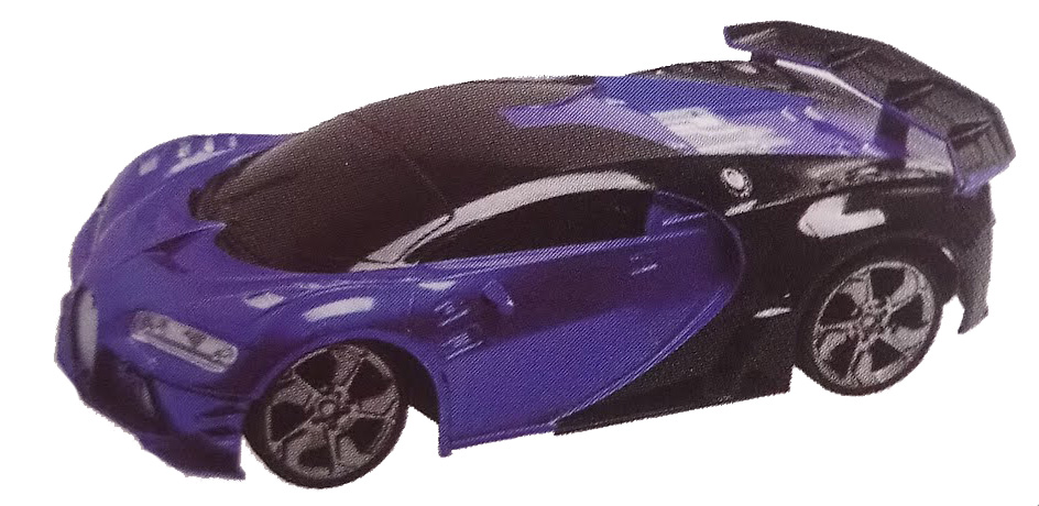 Trkački auto srednji sa daljinskim upravljanjem - plavi 50191 - dodatni pogled