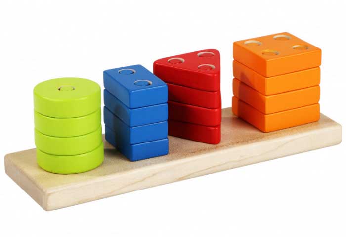 Cubika Drveni geometrijski oblici za ređanje 13807 - dodatni pogled