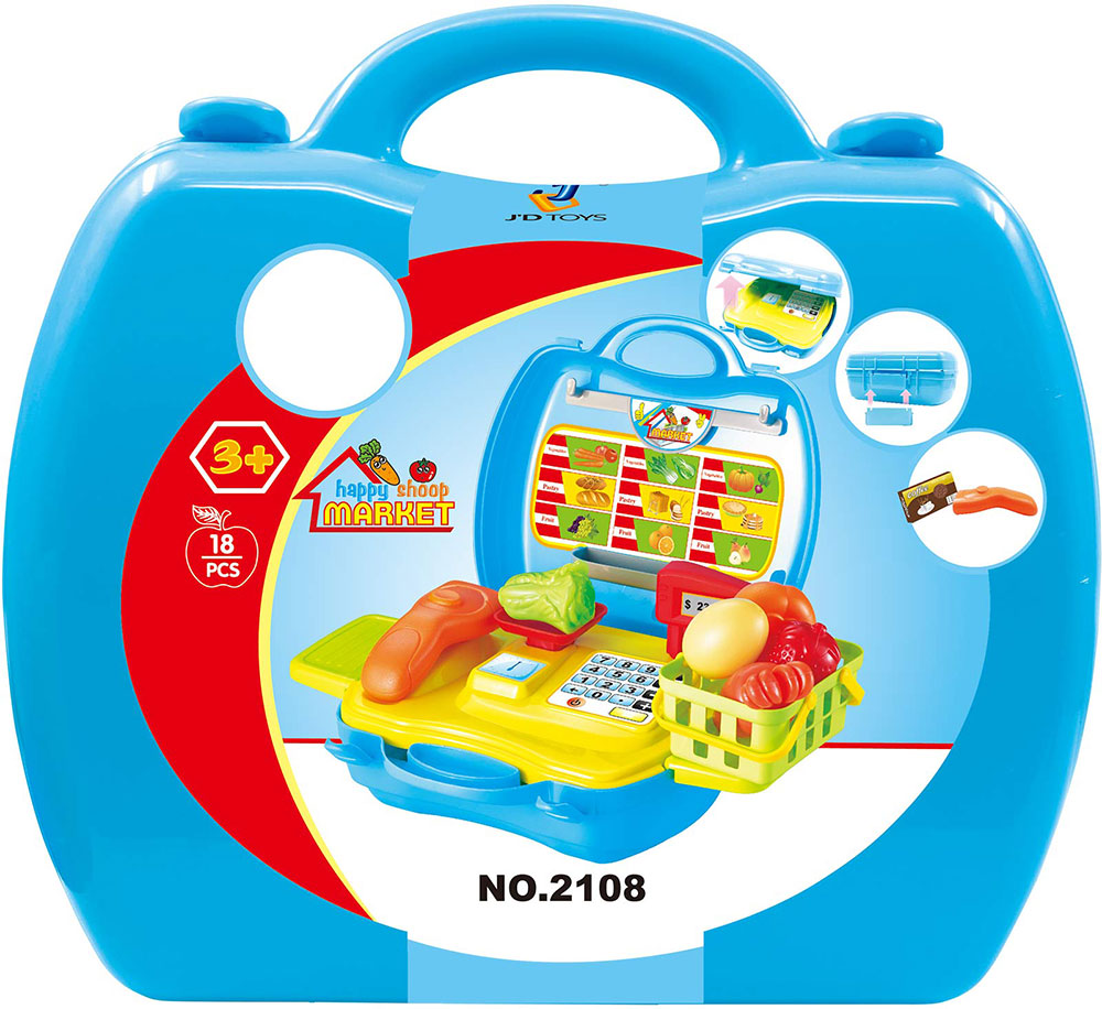 Happy Shop Market No.2108 - Kofer KASA za decu - 18 delova 59122 - dodatni pogled
