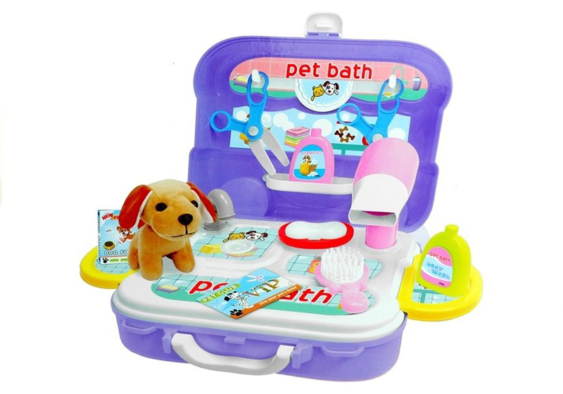 Pet Bath No.3109A - Kofer-ranac NEGA LJUBIMACA za decu - 20 delova 59124 - dodatni pogled