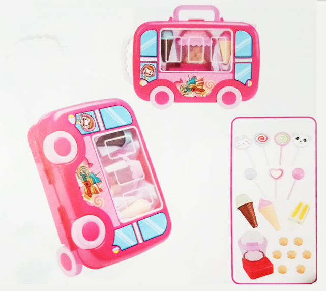 Ice Cream - Kofer na točkiće SLATKI BUTIK za decu - 18 delova 59126 - dodatni pogled