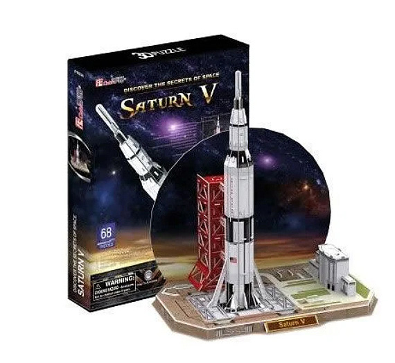 CUBIC FUN Model SATURN V Maketa 3D Puzzle P185 - dodatni pogled