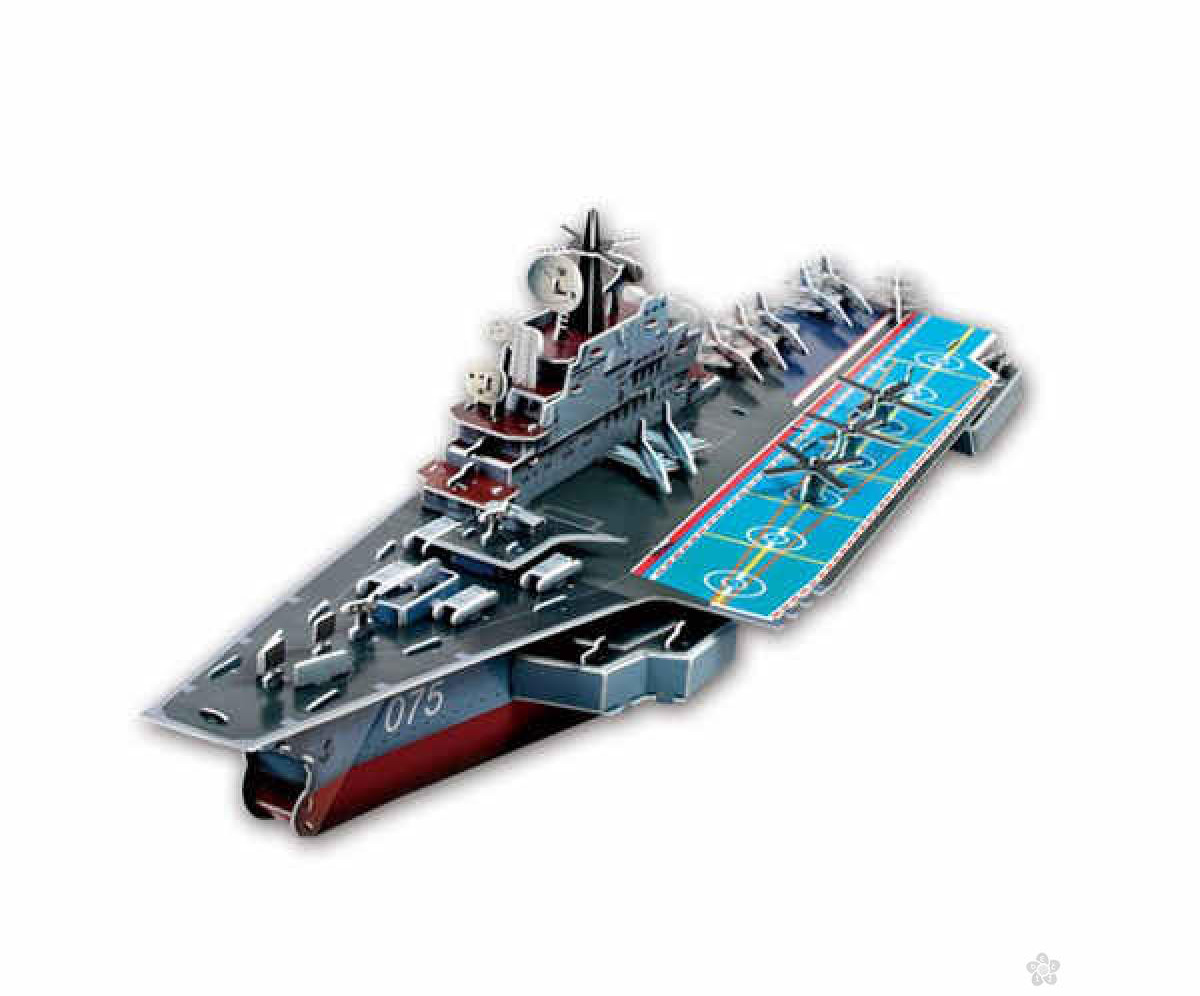 CUBIC FUN Super Military - Nosač aviona - KIEV AIRCRAFT CARRIER - Maketa 3D Puzzle P186 - dodatni pogled