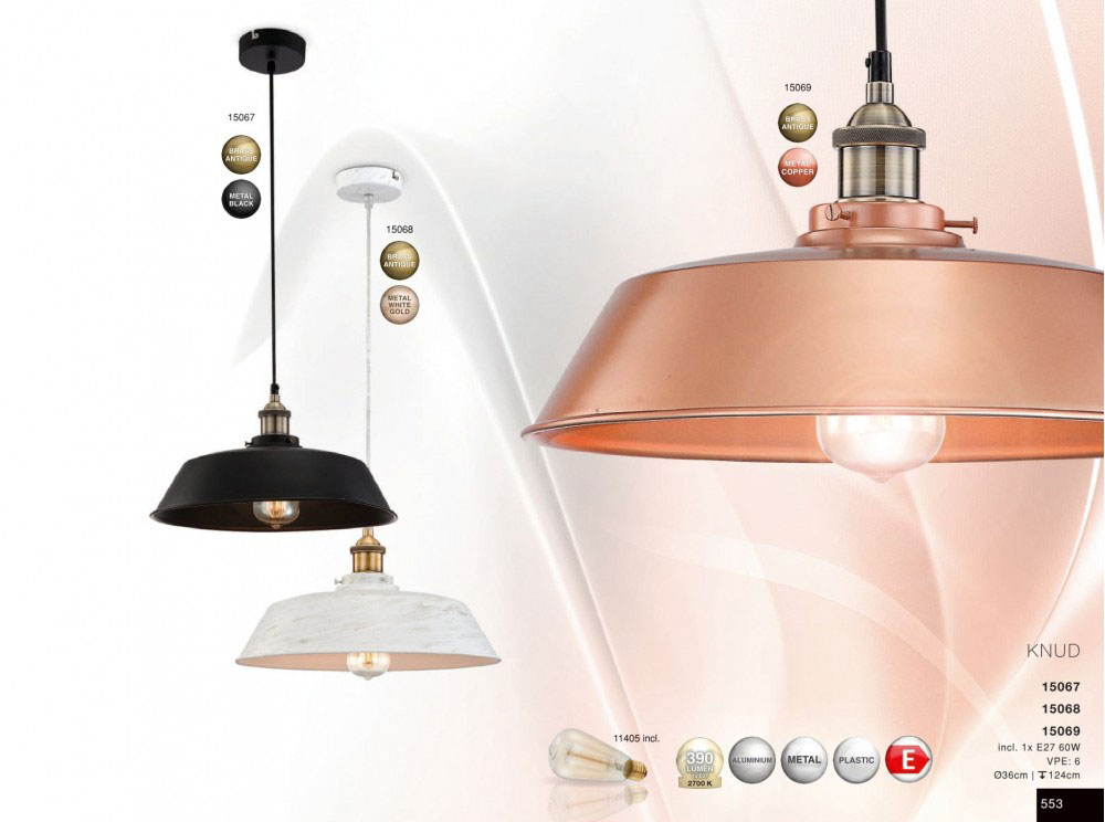 Globo Knud-IV visilica lampa 15069 - dodatni pogled