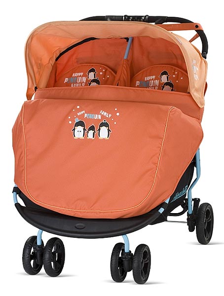 Chipolino kolica za blizance Mandy orange - dodatni pogled