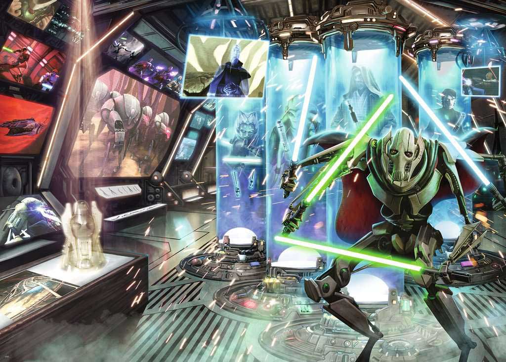 Puzzle slagalica 1000 delova General Grievous Star Wars Villainous Ravensburger 17342 - dodatni pogled