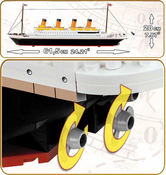 Titanik Kocke za igru 1914 - dodatni pogled