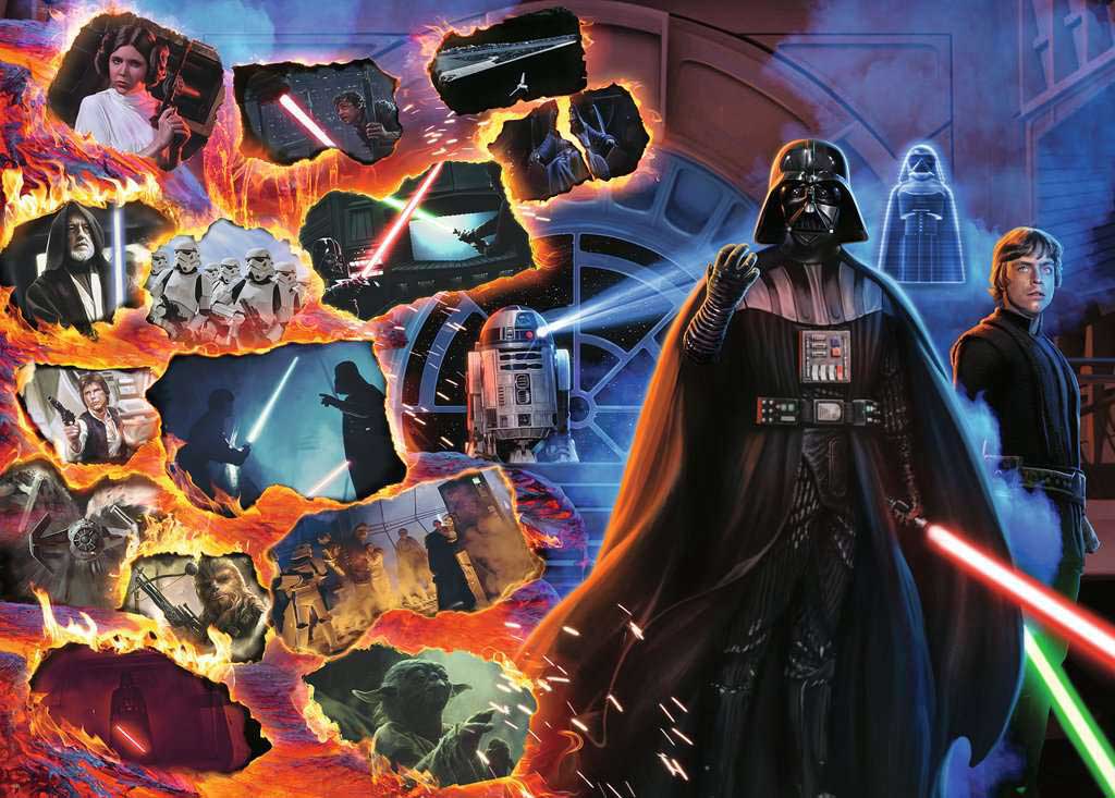Puzzle slagalica 1000 delova Darth Vader Star Wars Villainous Ravensburger 17339 - dodatni pogled