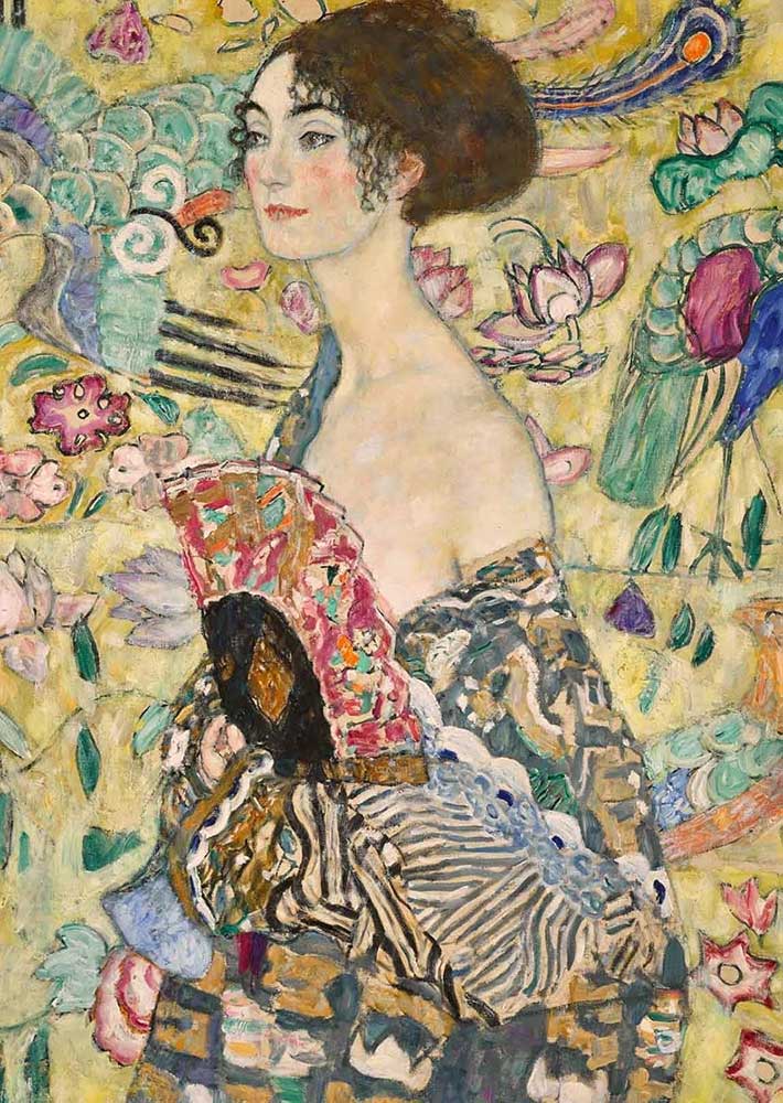 Puzzle slagalica 1000 delova Gustav Klimt - Dama sa lepezom Ravensburger ART 12001132 - dodatni pogled