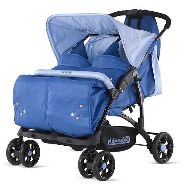 Chipolino kolica za blizance Twiny sky - dodatni pogled